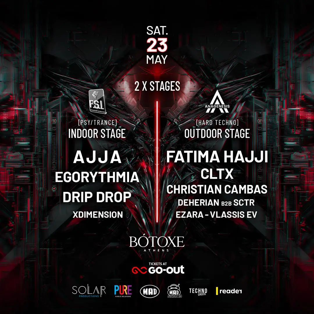 FSI X ANAGENESIS PRESENTS 2 STAGES (PSY/TRANCE & TECHNO)